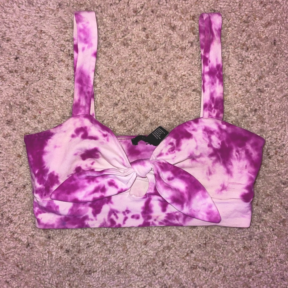 DIY tie dye crop top